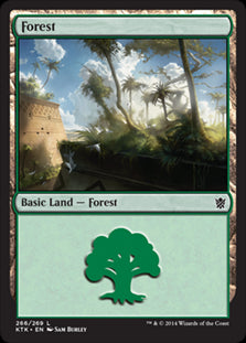 Forest V.1 #266 MTG Khans Of Tarkir Single
