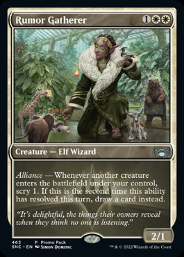 Rumor Gatherer Promo Streets Of New Capenna #463