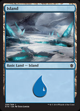 Island V.3 #256 MTG Khans Of Tar...
