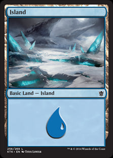 Island V.3 #256 MTG Khans Of Tar...