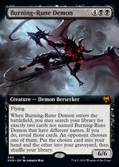 Burning-Rune Demon Extended Art #349 MTG Kaldheim Single