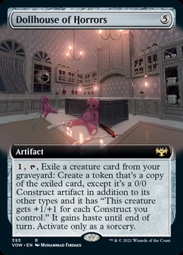 Extended Art Dollhouse of Horrors #395 MTG Crimson Vow Single