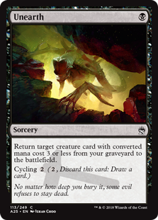 Unearth | Magic! The Gathering Masters 25 #113
