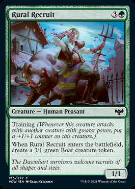 Rural Recruit #216 MTG Crimson Vow Single