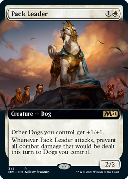 Pack Leader Extended Art #345 MTG Core 2021 Single