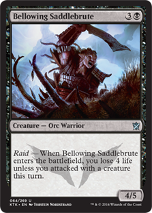 Bellowing Saddlebrute #064 MTG Khans Of Tarkir Single