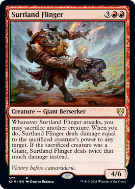 Surtland Flinger #377 MTG Kaldheim Single