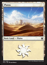 Plains V.1 #250 MTG Khans Of Tar...