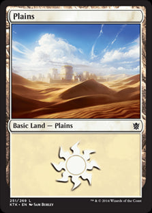 Plains V.1 #250 MTG Khans Of Tar...