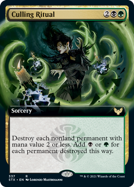 Culling Ritual #337 MTG Strixhaven Extended Art Single