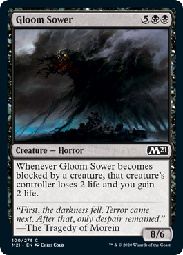 Gloom Sower #100 MTG Core 2021 Single