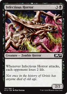 Infectious Horror MTG Single | Core Set 2019 #101