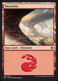 Mountain V.2 #263 MTG Khans Of Tarkir Single