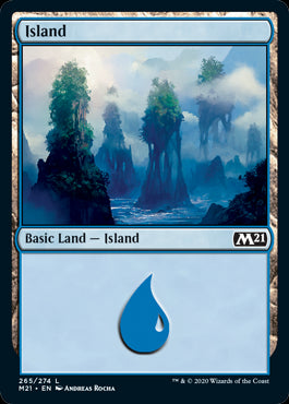 Island #265 MTG Core 2021 Single