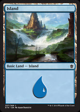 Island V.4 #257 MTG Khans Of Tar...