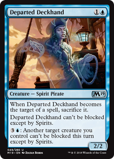 Departed Deckhand MTG Single | Core Set 2019 #049