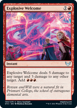 Explosive Welcome #100 MTG Strixhaven Single