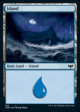 Basic Island #399 MTG Crimson Vo...
