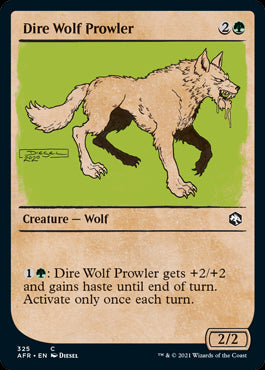 Dire Wolf Prowler Rulebook Frame #325 | Adventures in the Forgotten RealmsSingles