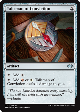 Talisman of Conviction #230 | Modern Horizons MTG Singles