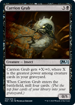Carrion Grub #092 MTG Core 2021 Single