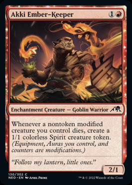 Akki Ember-Keeper Kamigawa Neon Dynasty - 130 Non-Foil