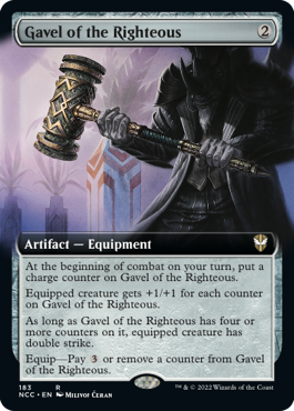 Gavel of the Righteous Extended Art New Capenna Commander #183