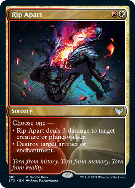 Rip Apart #381 MTG Strixhaven Promo Single