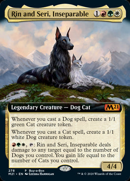 Rin and Seri, Inseparable Extended Art #278 MTG Core 2021 Single