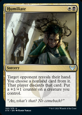 Humiliate #193 MTG Strixhaven Single