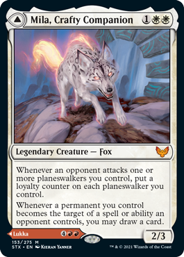 Mila, Crafty Companion // Lukka, Wayward Bonder #153 MTG Strixhaven Single