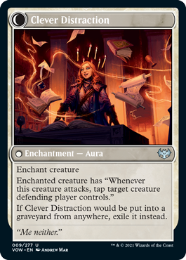 Distracting Geist // Clever Distraction card back