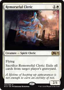 Remorseful Cleric MTG Single | Core Set 2019 #033