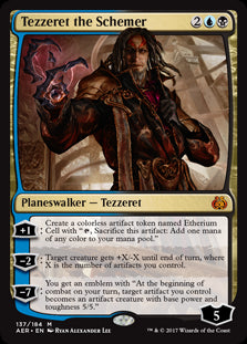 Tezzeret the Schemer MTG Aether Revolt #137