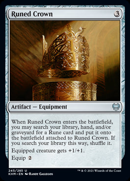 Runed Crown #245 MTG Kaldheim Si...