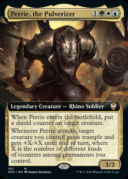 Perrie, the Pulverizer Extended Art New Capenna Commander #107