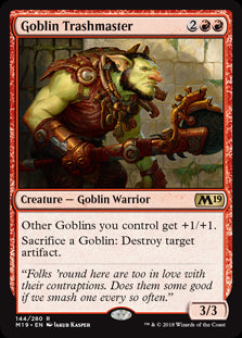 Goblin Trashmaster MTG Single | Core Set 2019 #144