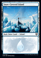 Snow-Covered Island #278 MTG Kaldheim Single