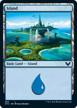 Island V.2 #369 MTG Strixhaven Basic Land Single