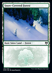 Snow-Covered Forest #284 MTG Kaldheim Single