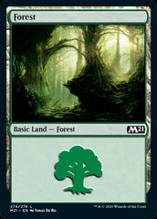 Forest #274 MTG Core 2021 Single