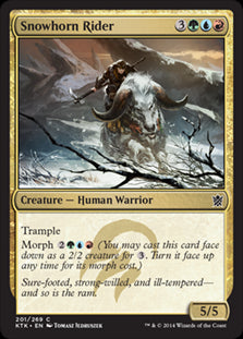 Snowhorn Rider #201 MTG Khans Of Tarkir Single