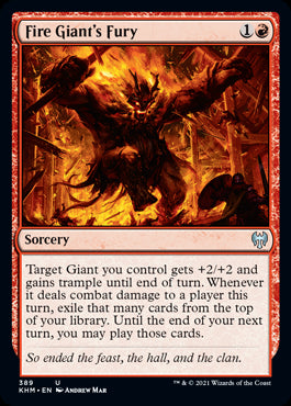 Fire Giant's Fury #389 MTG Kaldheim Single