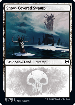 Snow-Covered Swamp #280 MTG Kaldheim Single