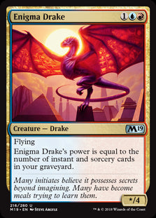 Enigma Drake MTG Single | Core Set 2019 #216