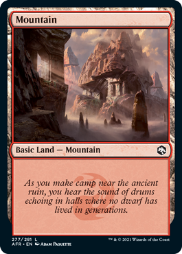 Basic Mountain V.4 #277 | Adventures in the Forgotten RealmsSingles