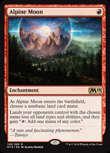Alpine Moon MTG Single | Core Set 2019 #128