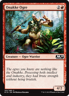 Onakke Ogre MTG Single | Core Set 2019 #153