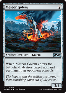 Meteor Golem MTG Single | Core Set 2019 #241