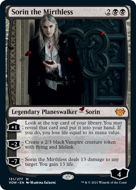 Sorin the Mirthless #131 MTG Crimson Vow Single